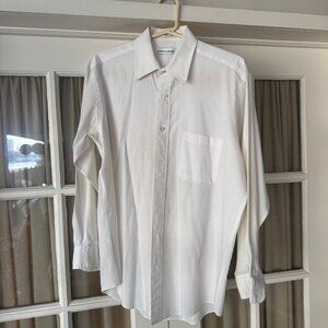 Men's Pierre Cardin White Dress Shirt SZ 15.5 - 32/33